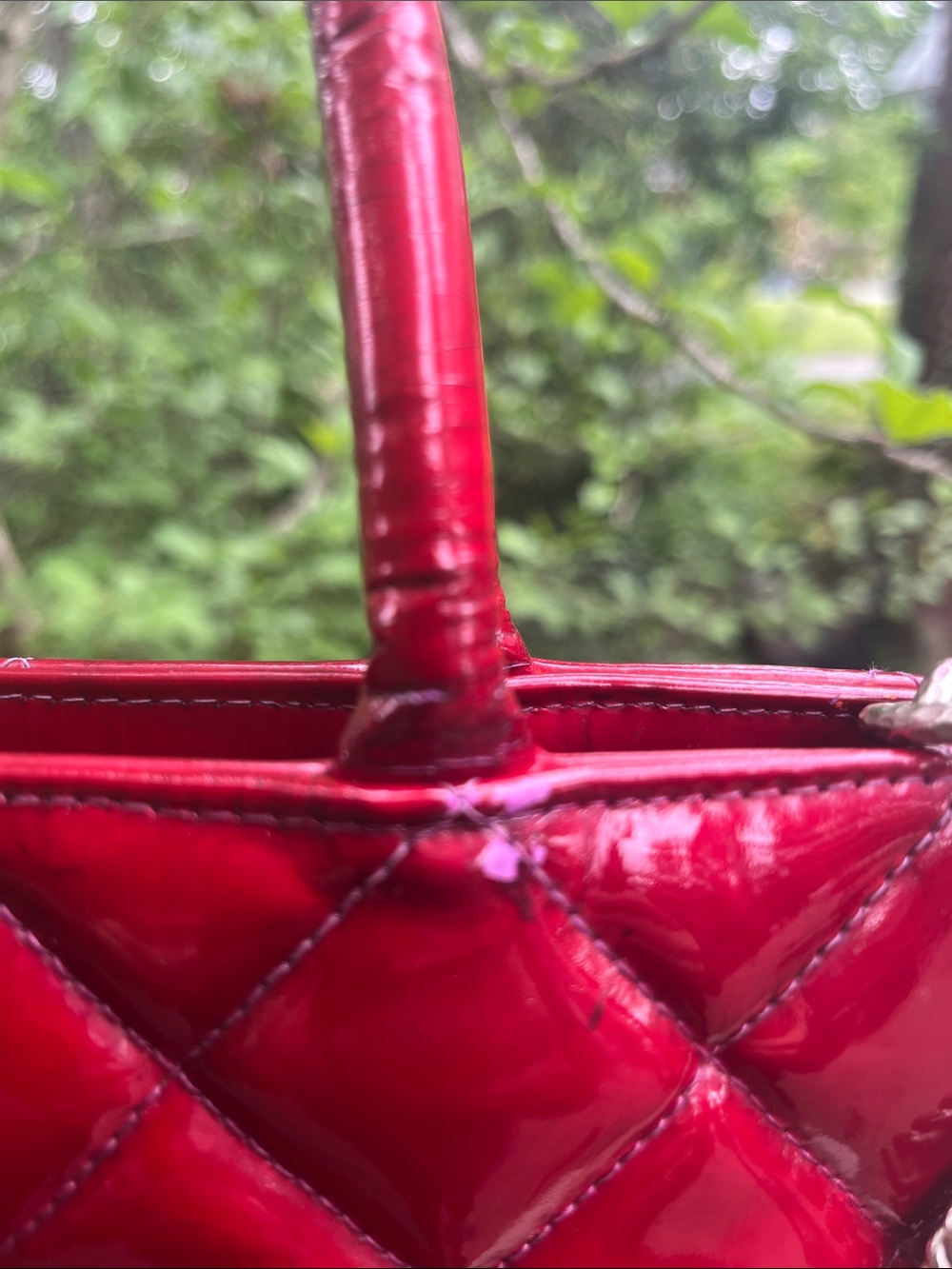 CHANEL Patent Medallion Tote custom dyed - Picture 5 of 17